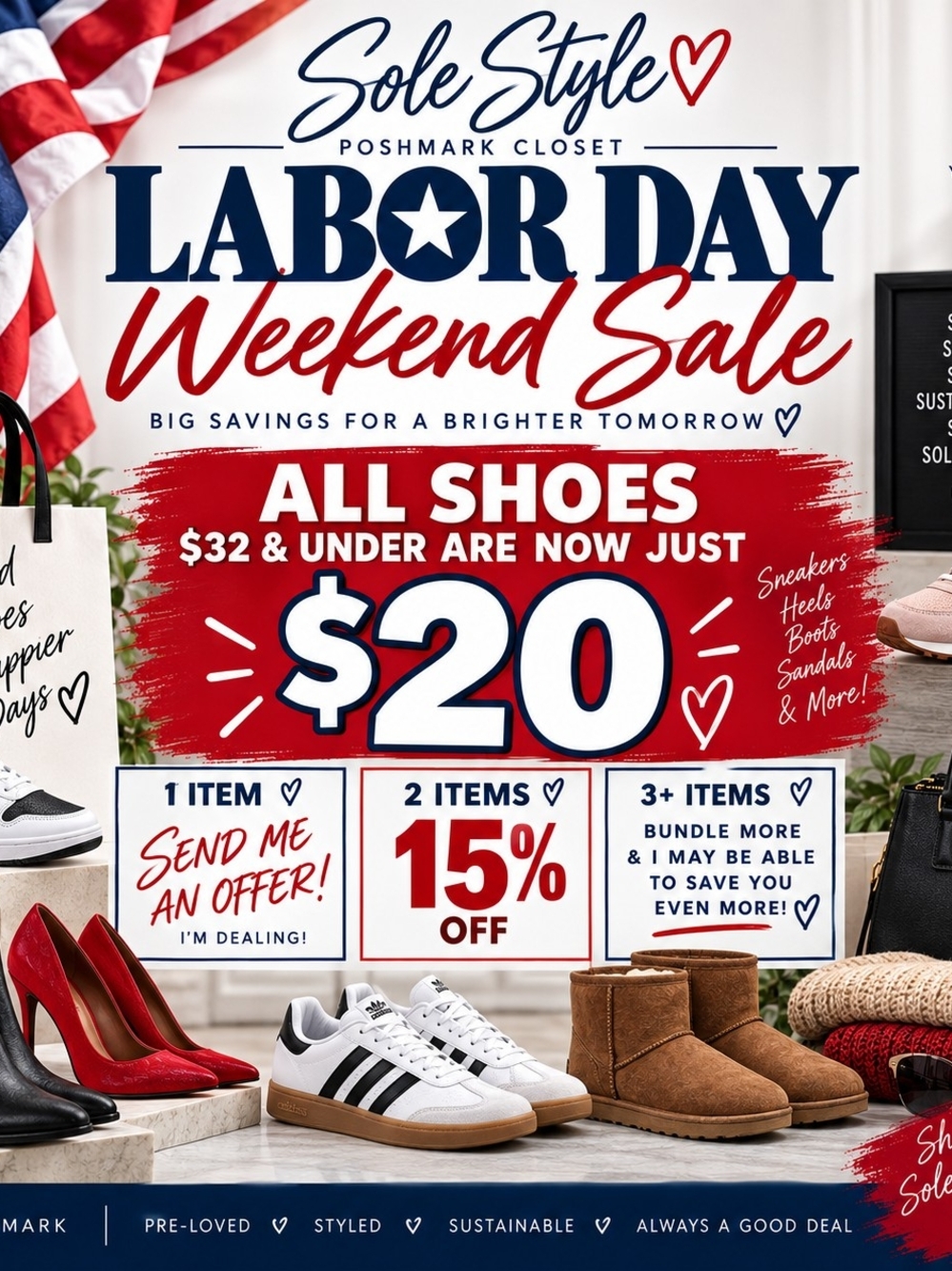 🇺🇸 SOLE STYLE LABOR DAY WEEKEND SALE 🇺🇸